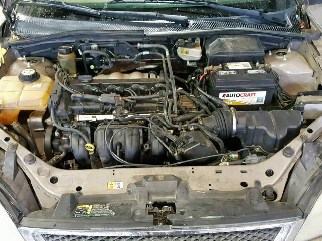 1FAFP34N75W229430 - 2005 FORD FOCUS ZX4 TAN photo 7