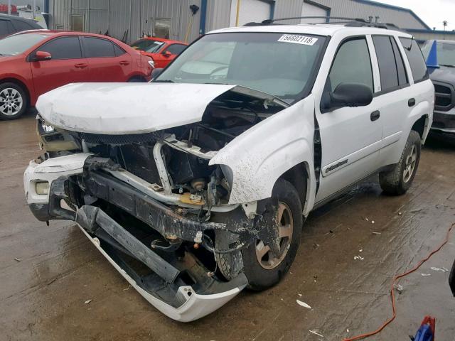 1GNDS13S432201141 - 2003 CHEVROLET TRAILBLAZR WHITE photo 2