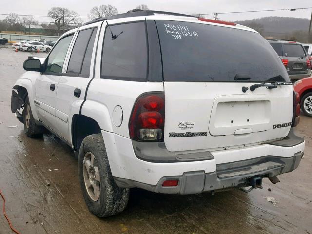 1GNDS13S432201141 - 2003 CHEVROLET TRAILBLAZR WHITE photo 3