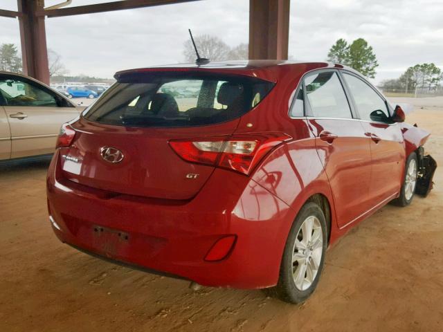 KMHD35LH8EU181254 - 2014 HYUNDAI ELANTRA GT RED photo 4