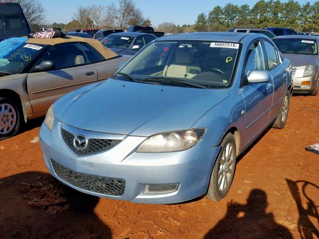 JM1BK12F371745582 - 2007 MAZDA 3 I BLUE photo 2