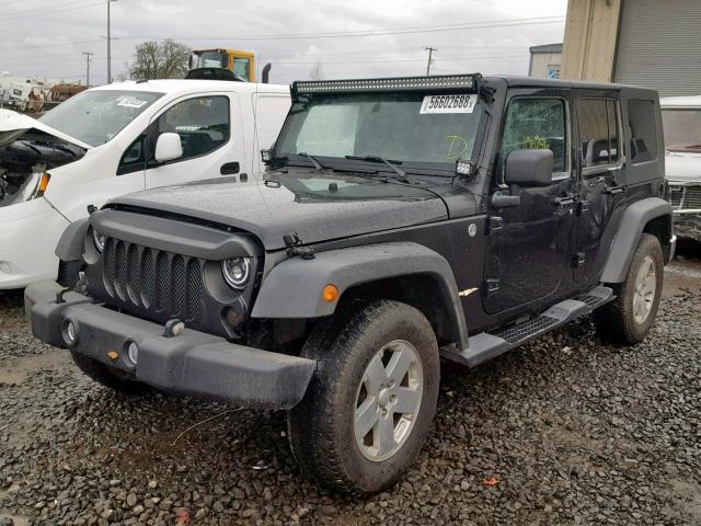 1J8GA59157L138087 - 2007 JEEP WRANGLER S BLACK photo 2