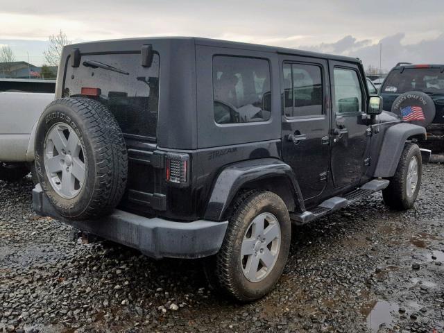 1J8GA59157L138087 - 2007 JEEP WRANGLER S BLACK photo 4