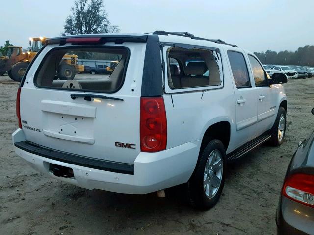 1GKFK16358J138669 - 2008 GMC YUKON XL K WHITE photo 4