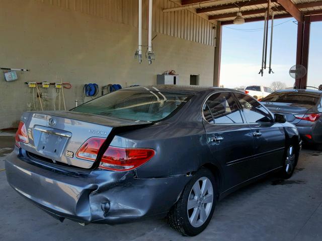 JTHBA30G555060384 - 2005 LEXUS ES 330 GRAY photo 4