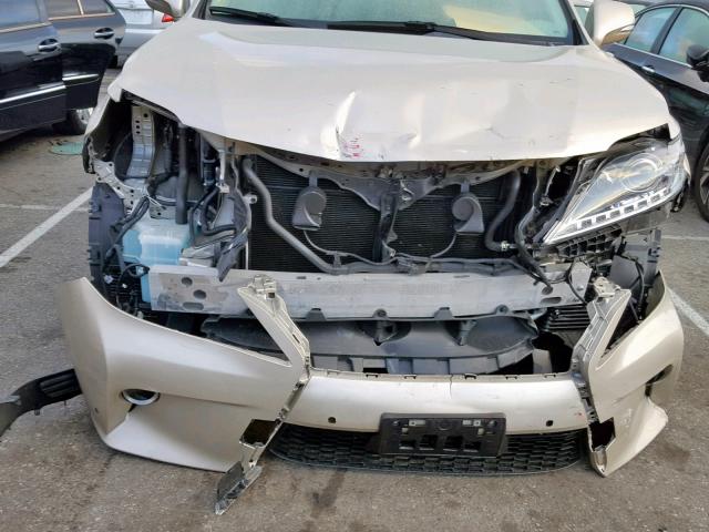 2T2ZB1BA5FC003516 - 2015 LEXUS RX 450H GOLD photo 9