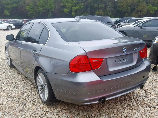 WBAPN7C5XBF184330 - 2011 BMW 335 D GRAY photo 3