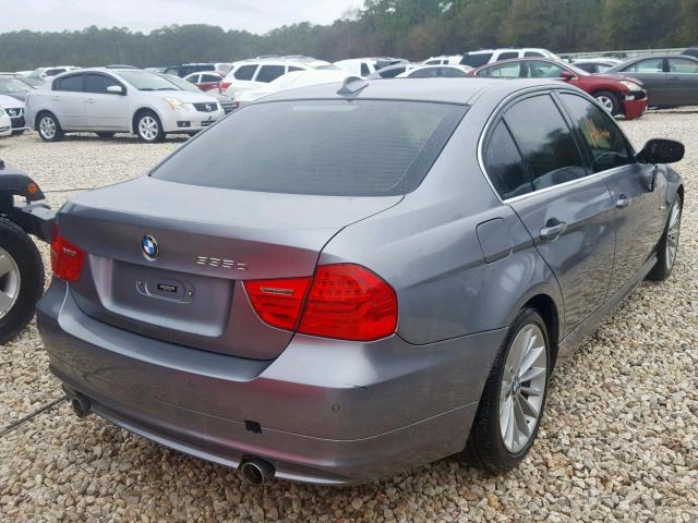 WBAPN7C5XBF184330 - 2011 BMW 335 D GRAY photo 4