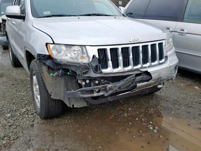 1J4RR4GG1BC545983 - 2011 JEEP GRAND CHER SILVER photo 9