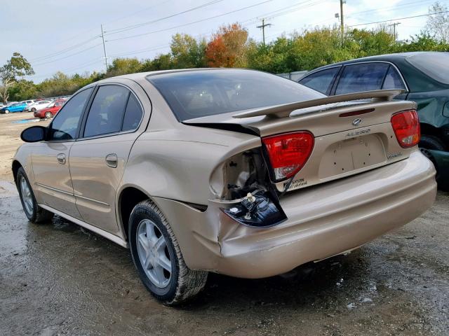 1G3NL52E62C127436 - 2002 OLDSMOBILE ALERO GL GOLD photo 3