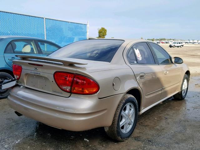 1G3NL52E62C127436 - 2002 OLDSMOBILE ALERO GL GOLD photo 4