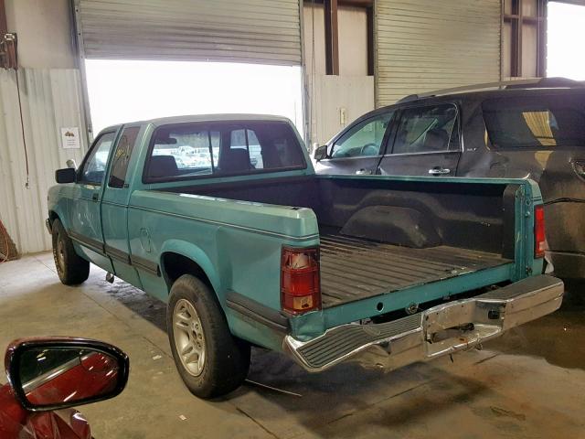 1B7GL23X7SW916071 - 1995 DODGE DAKOTA TURQUOISE photo 3