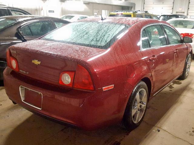 1G1ZC5E15BF340301 - 2011 CHEVROLET MALIBU 1LT 红色 照片 4
