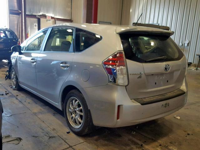 JTDZN3EU3HJ072323 - 2017 TOYOTA PRIUS V SILVER photo 3