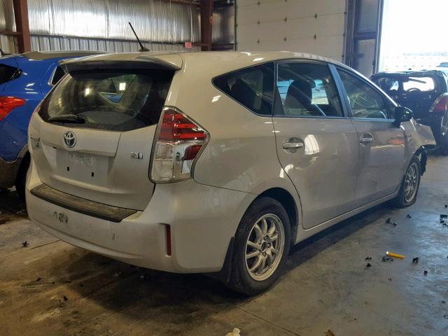 JTDZN3EU3HJ072323 - 2017 TOYOTA PRIUS V SILVER photo 4