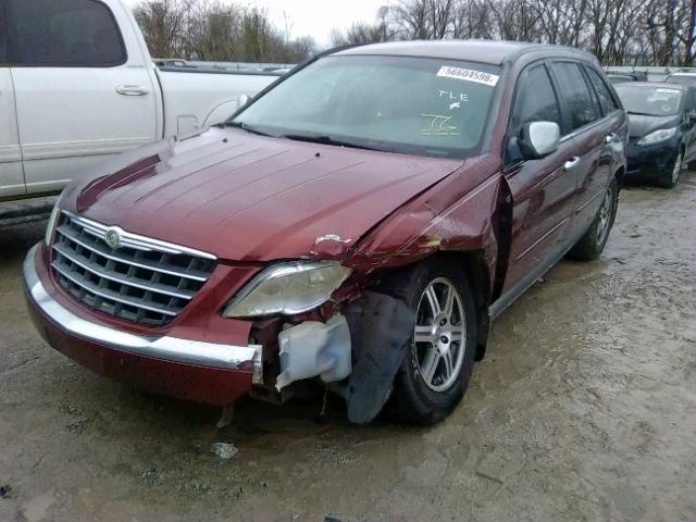 2A8GM68X47R212285 - 2007 CHRYSLER PACIFICA T RED photo 2