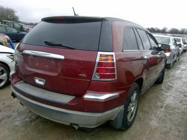 2A8GM68X47R212285 - 2007 CHRYSLER PACIFICA T RED photo 4