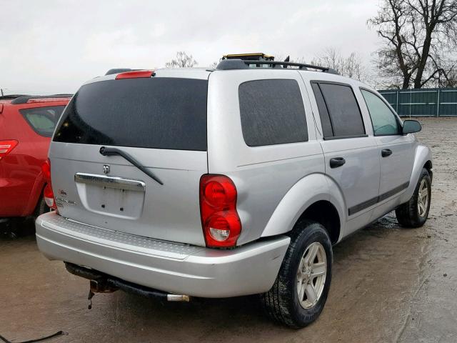 1D4HB48N06F139526 - 2006 DODGE DURANGO SL SILVER photo 4