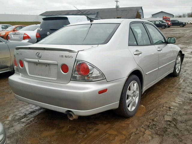 JTHBD192920054065 - 2002 LEXUS IS 300 SILVER photo 4