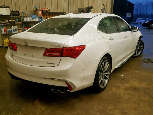 19UUB3F45KA004308 - 2019 ACURA TLX WHITE photo 4