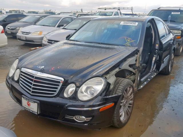 WDBUF87X38B302785 - 2008 MERCEDES-BENZ E 350 4MAT BLACK photo 2