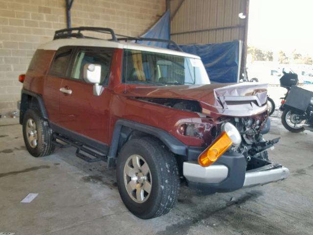 JTEBU11F28K046690 - 2008 TOYOTA FJ CRUISER MAROON photo 1