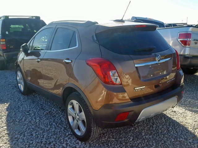 KL4CJBSB3GB671448 - 2016 BUICK ENCORE CON BROWN photo 3