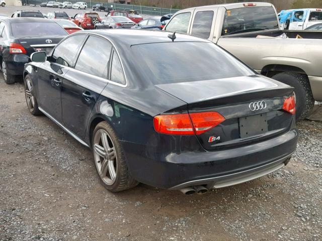 WAUKGAFL7AA048325 - 2010 AUDI S4 PRESTIG BLACK photo 3