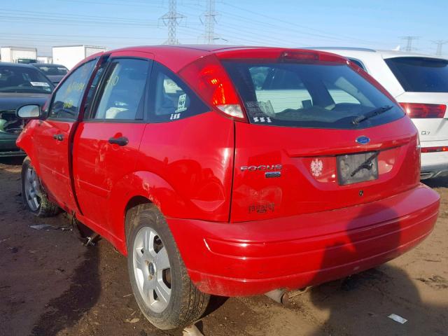 3FAFP37N35R127010 - 2005 FORD FOCUS ZX5 RED photo 3