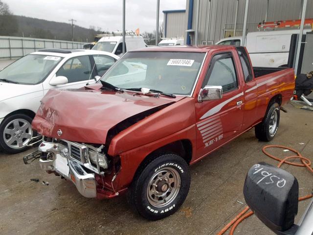 1N6HD16S7SC306343 - 1995 NISSAN TRUCK KING RED photo 2