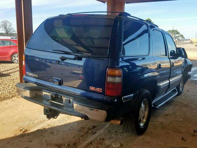 1GKEK13Z62R117570 - 2002 GMC YUKON BLUE photo 4