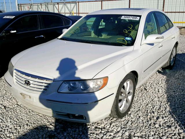 KMHFC46F27A171286 - 2007 HYUNDAI AZERA SE CREAM photo 2