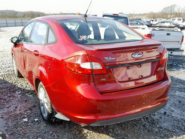 3FADP4BJ8DM136427 - 2013 FORD FIESTA SE RED photo 3