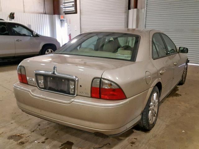1LNHM87A65Y614169 - 2005 LINCOLN LS TAN photo 4