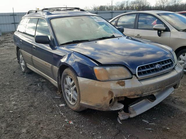 4S3BH675337656257 - 2003 SUBARU LEGACY OUT BLUE photo 1