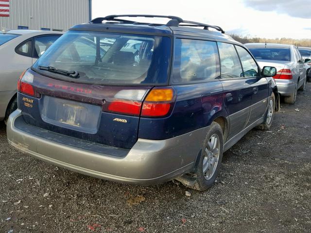 4S3BH675337656257 - 2003 SUBARU LEGACY OUT BLUE photo 4