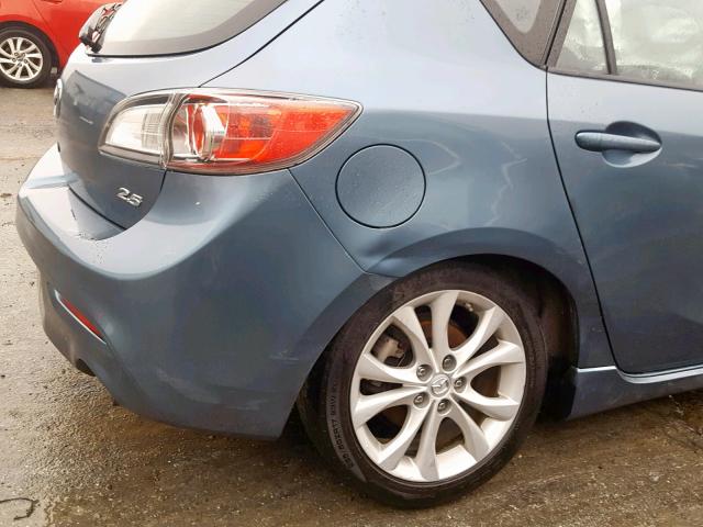 JM1BL1H56A1258170 - 2010 MAZDA 3 S BLUE photo 9