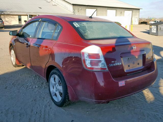 3N1AB61E27L631795 - 2007 NISSAN SENTRA 2.0 RED photo 3