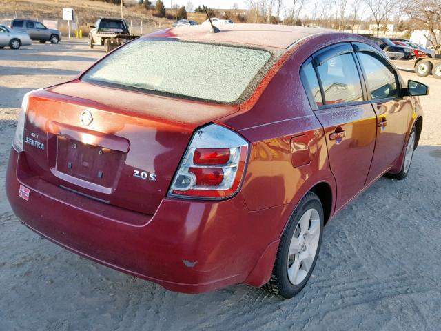 3N1AB61E27L631795 - 2007 NISSAN SENTRA 2.0 RED photo 4