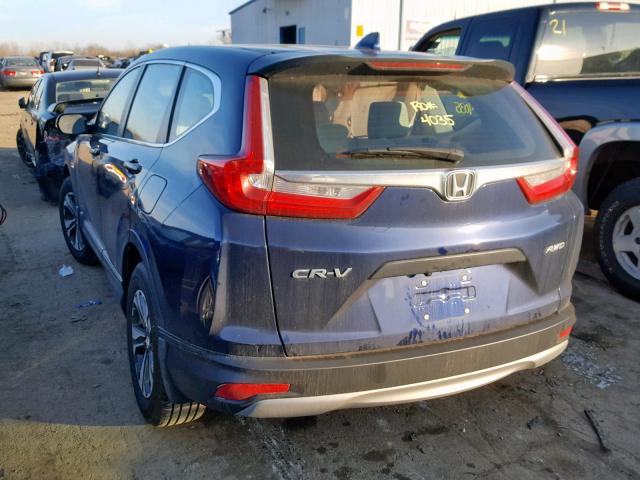 2HKRW6H37JH204466 - 2018 HONDA CR-V LX BLUE photo 3