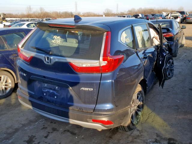 2HKRW6H37JH204466 - 2018 HONDA CR-V LX BLUE photo 4