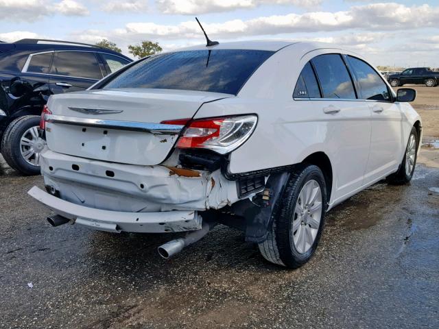 1C3CCBBG3EN106595 - 2014 CHRYSLER 200 TOURIN WHITE photo 4