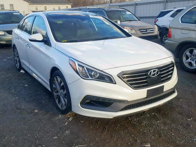 5NPE34AB8FH130382 - 2015 HYUNDAI SONATA SPO WHITE photo 1