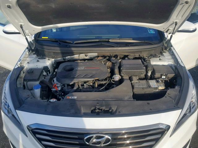 5NPE34AB8FH130382 - 2015 HYUNDAI SONATA SPO WHITE photo 7