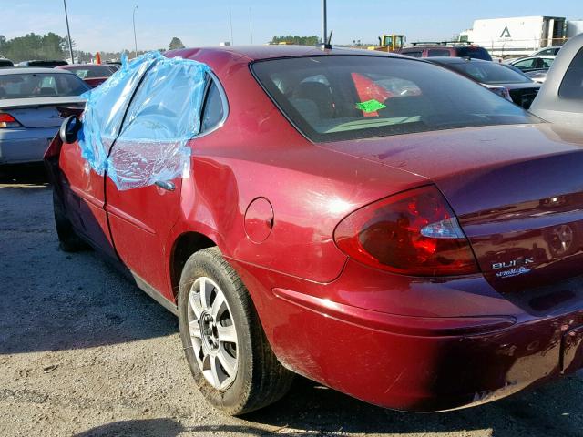 2G4WC582961180950 - 2006 BUICK LACROSSE C BURGUNDY photo 3