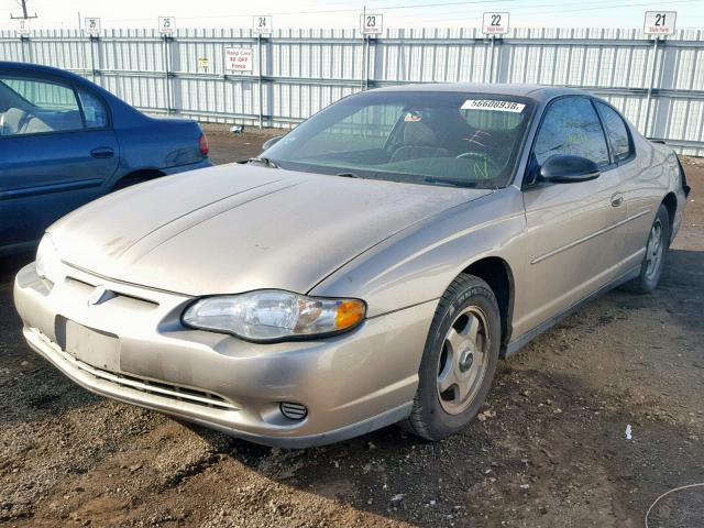 2G1WW12E839112359 - 2003 CHEVROLET MONTE CARL BEIGE photo 2