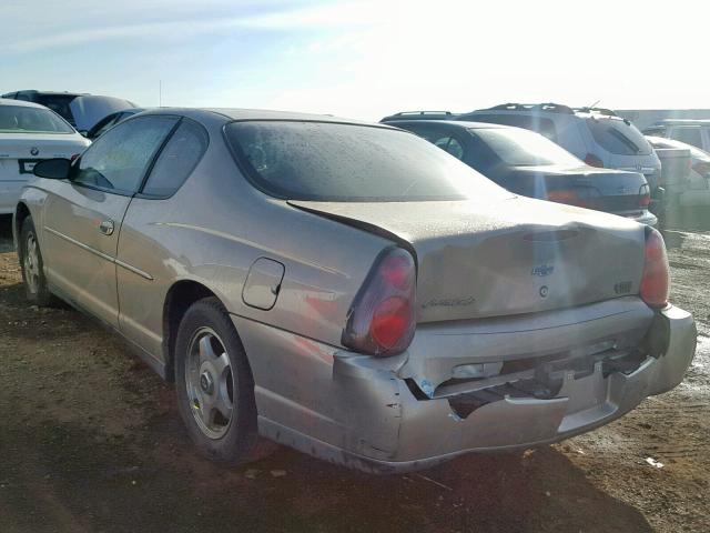 2G1WW12E839112359 - 2003 CHEVROLET MONTE CARL BEIGE photo 3