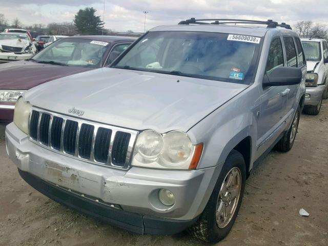 1J4HR58N26C184879 - 2006 JEEP GRAND CHER SILVER photo 2