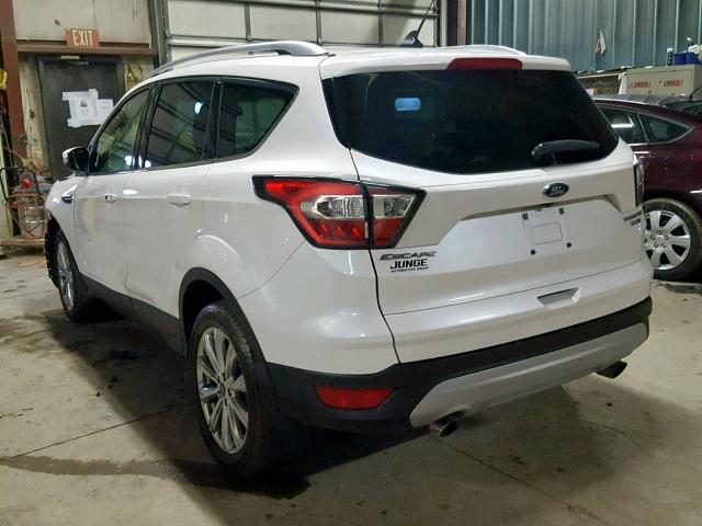 1FMCU9J9XJUD34707 - 2018 FORD ESCAPE TIT WHITE photo 3