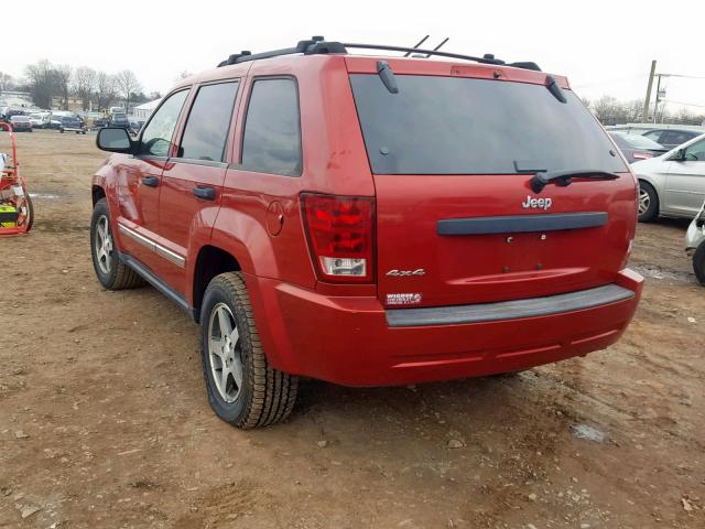 1J4GR48K75C647237 - 2005 JEEP GRAND CHER RED photo 3